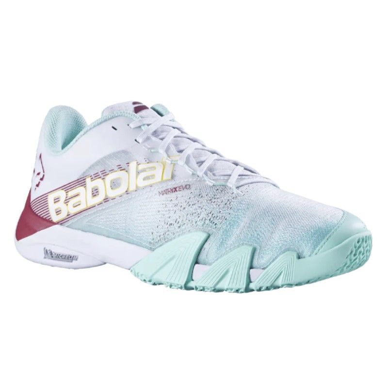 CHAUSSURES DE PADEL BABOLAT JET PREMURA 2 JUAN LEBRON 24 White/Red Dahlia