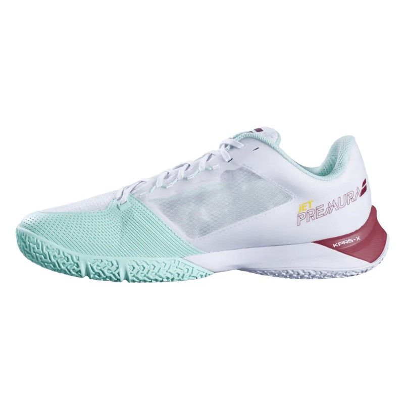 CHAUSSURES DE PADEL BABOLAT JET PREMURA 2 JUAN LEBRON 24 White/Red Dahlia