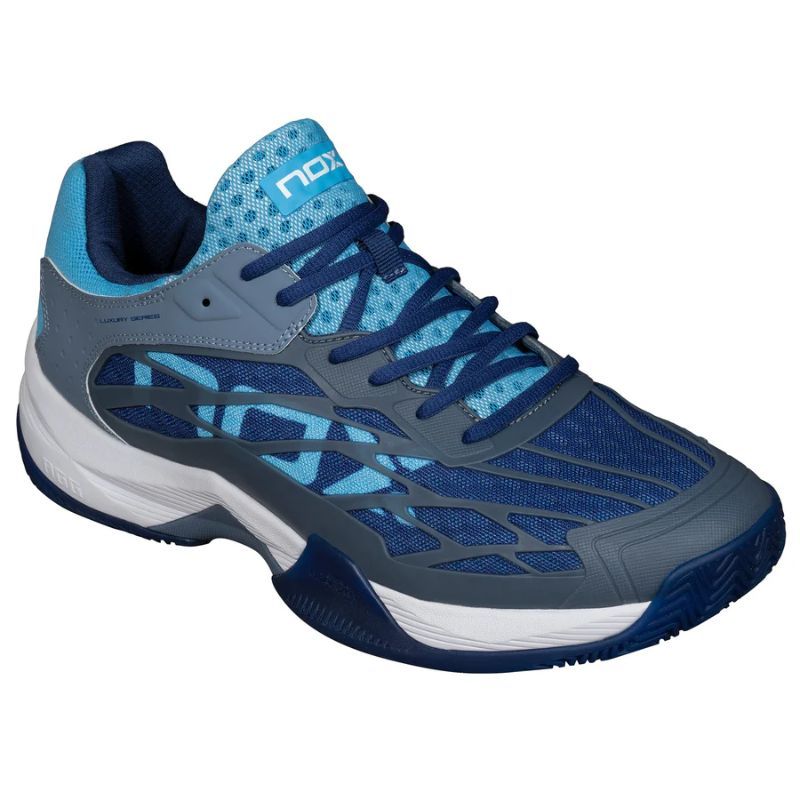 CHAUSSURES DE PADEL NOX AT10 LUX gris/bleu