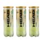 LOT DE 3 TUBES DE BALLES HEAD PADEL PRO S