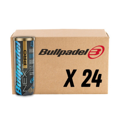 Carton 24 tubes de 3 balles de padel Bullpadel Next Pro